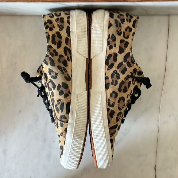 Superga 2750 Fantasy Cotu Big Classic Leopard Casual Sneakers Women's 8.5 - Picture 6 of 11